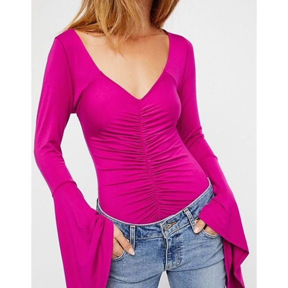 Free People Tops - Free People Pink "What a Babe" Top NWT Sz. M